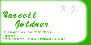 marcell goldner business card